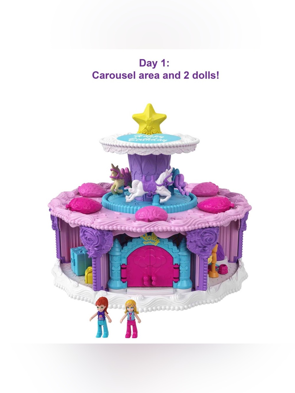 Polly Pocket Birthday Cake Countdown Playset - Picture 5 of 13